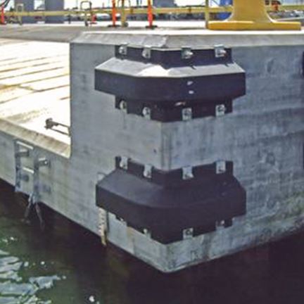Protection de coin pour docks Corner Rubber Fenders